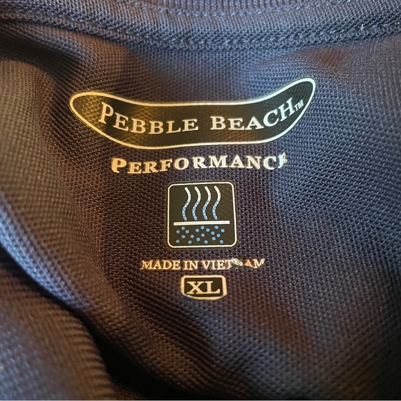 Pebble Beach Performance Men's Blue Polo Shirt size XL - Picture 7 of 7